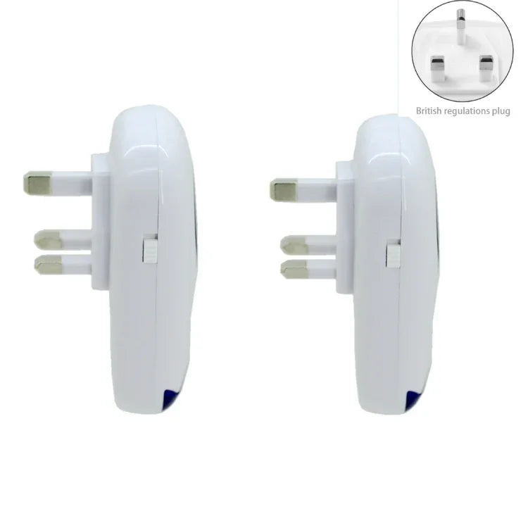 3W 전자 초음파 모기 쥐 해충 퇴치기 라이트 포함, 미국 플러그, AC 90-240V, 영국 플러그, 미국 플러그