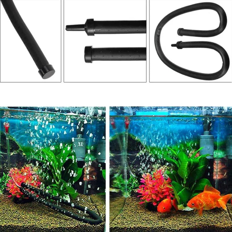 45cm 단일 헤드 수족관 펌프 버블 바 호스 수족관 액세서리 공기 산소 스트립 디퓨저 수족관 및 어항용, 45cm 단일 헤드