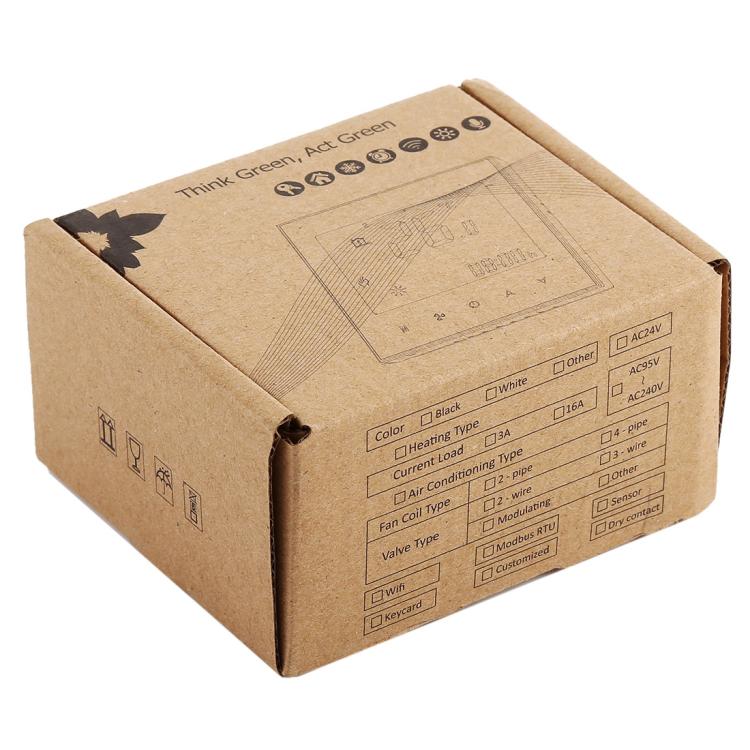 BHT-1000-GA-WIFI 3A 부하 수중 가열형 터치 LCD 디지털 WiFi 난방 실내 온도 조절기, 시계/온도/기간/시간/주/난방 등 표시, BHT-1000 3A (블랙), BHT-1000 3A (화이트)