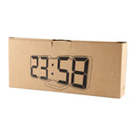 Modern 3D LED Sound Control Colorful Digital Alarm Clock Adjust Brightness Electronic Wall Glowing Hanging Clock with Remote Control, 9001 Black, 9001 White