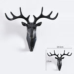 Creative Three-dimensional Multifunctional Deer Head Animal Decorative Hook Coat Hook Retro Clothes Hanging Creative Home Crafts, Random Style Delivery, Coat Hook