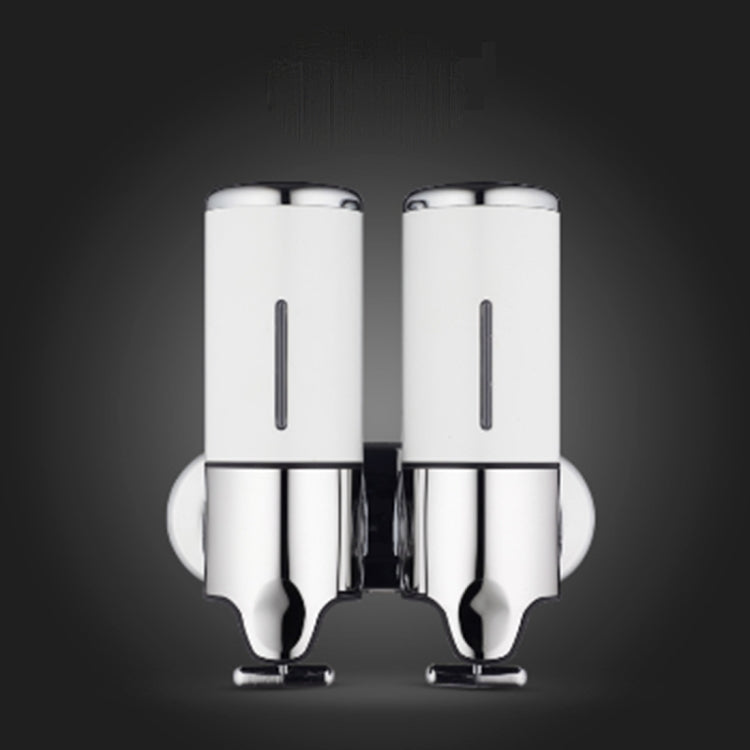 이중 호텔 샤워 수동 디스펜서 벽걸이 세제 샴푸 비누 병, 용량: 1000ml, 1000ml/실버, 1000ml/블랙, 1000ml/골드, 1000ml/투명, 1000ml/화이트, 1000ml/다크 레드