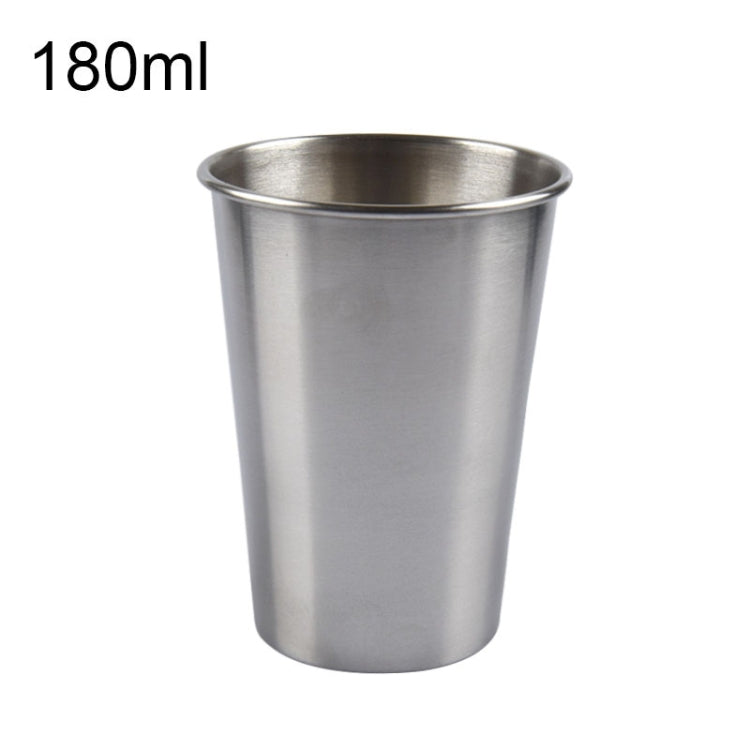 180ml 단벽 전기 연마 스테인리스 간단 와인 컵(은색), 180ml