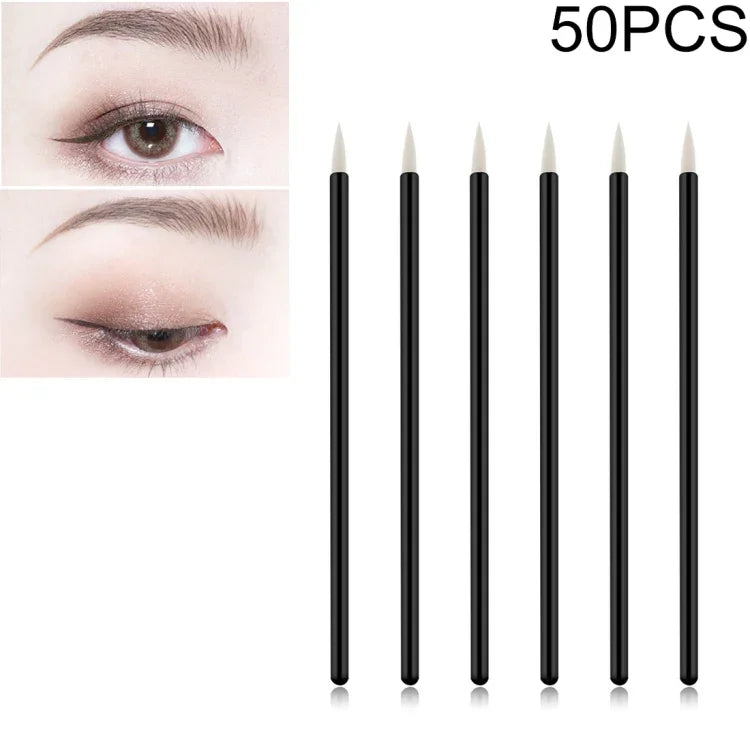 50 PCS Eyeliner Brush Cosmetic Makeup Brushes Eyes Make Up Styling Tools