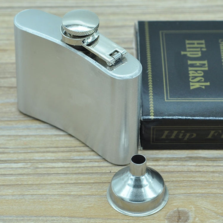 112mL (4oz) 야외 스포츠 휴대용 가정 여행용 야생 스테인리스 휴대용 힙 플라스크(작은 깔때기 포함)(은색 112mL (4oz)), 112mL (4oz)