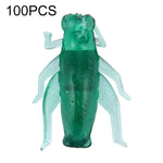 100개 귀뚜라미 모양 낚시 미끼 인공 낚시 미끼, 길이: 2cm, 귀뚜라미 모양