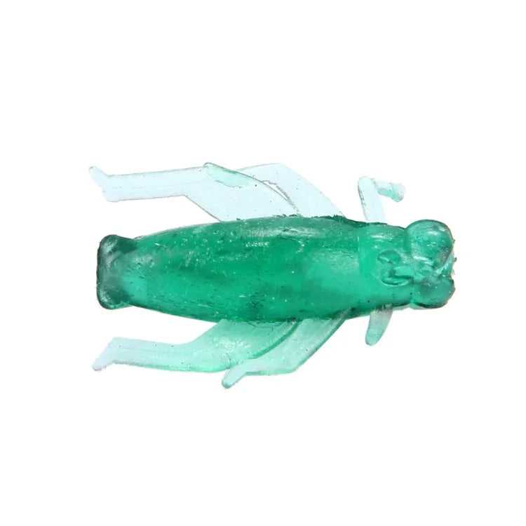 100개 귀뚜라미 모양 낚시 미끼 인공 낚시 미끼, 길이: 2cm, 귀뚜라미 모양