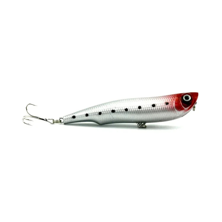 HENGJIA 인공 낚시 미끼 팝퍼 바이오닉 낚시 미끼 후크 포함, 길이: 10.5 cm, 무작위 색상 배송, 길이: 10.5 cm