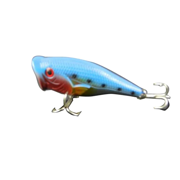 HENGJIA 플라스틱 인공 낚시 미끼 팝퍼 바이오닉 낚시 미끼 후크 포함, 길이: 6.5 cm, 무작위 색상 배송, 길이: 6.5 cm