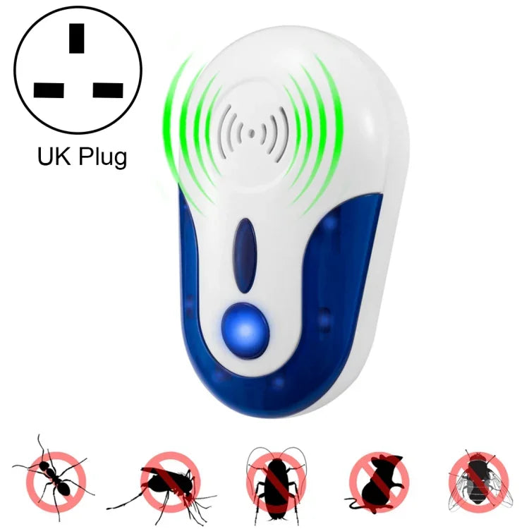 4W 전자 초음파 모기 쥐 쥐벌레 해충 퇴치기, AC 90-250V, EU 109 플러그, UK 109 플러그