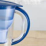 1.3L Portable Home Kitchen Activated Carbon Filter Cold Water Bottle, 1.3L (Blue)