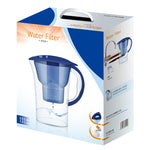 1.3L Portable Home Kitchen Activated Carbon Filter Cold Water Bottle, 1.3L (Blue)
