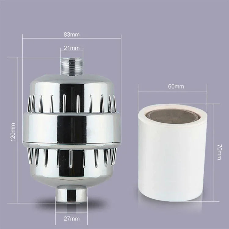욕실용 정수기 샤워 수도꼭지 염소 필터, 인터페이스: 2.1cm / 2.7cm, 2.1cm / 2.7cm 수도꼭지 필터