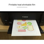 프린트 열수축 필름 DIY 에폭시 프린트 용지 고무 스탬프 재료 프린트 용지, DIY 열수축 필름 (투명)