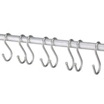 10개 3mm 다기능 S자형 스테인리스 스틸 금속 후크, 길이: 9cm, 9cm