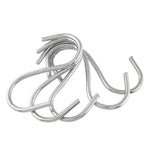 10개 2.5mm 다기능 S자형 스테인리스 스틸 금속 후크, 길이: 5.5cm, 5.5cm