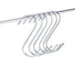10개 3mm 다기능 S자형 스테인리스 스틸 금속 후크, 길이: 7cm, 7cm