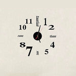 Lovelife WC37130 아크릴 영어 디지털 DIY 스테레오 벽시계 벽걸이 시계