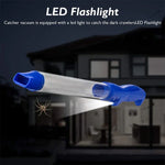SK818 USB 충전 곤충 벌레 흡입 덫 전기 해충 거미 포획기 LED 라이트 포함, SK818 블루