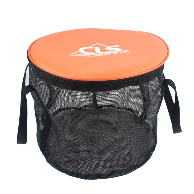 30L 4 in 1 PVC 야외 접이식 이중 배수 바구니 캠핑 낚시 장비 가방