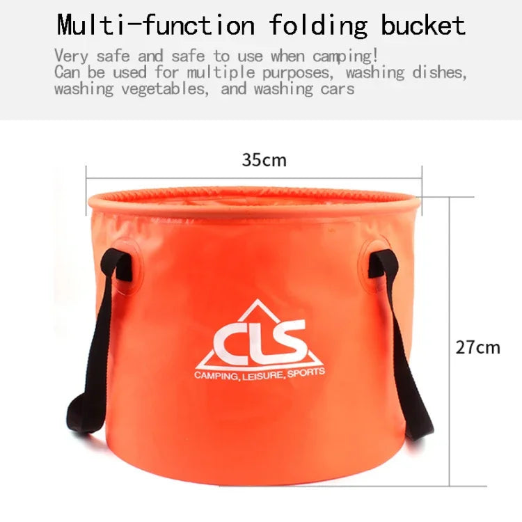 30L 4 in 1 PVC 야외 접이식 이중 배수 바구니 캠핑 낚시 장비 가방