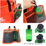 30L 4 in 1 PVC 야외 접이식 이중 배수 바구니 캠핑 낚시 장비 가방