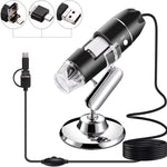 1600X 확대경 HD 이미지 센서 3 in 1 USB 디지털 현미경 8 LED 및 전문 스탠드 포함