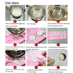 12구 DIY 실리콘 초콜릿 몰드(롤리팝 모양), 소 모양, 롤리팝 모양