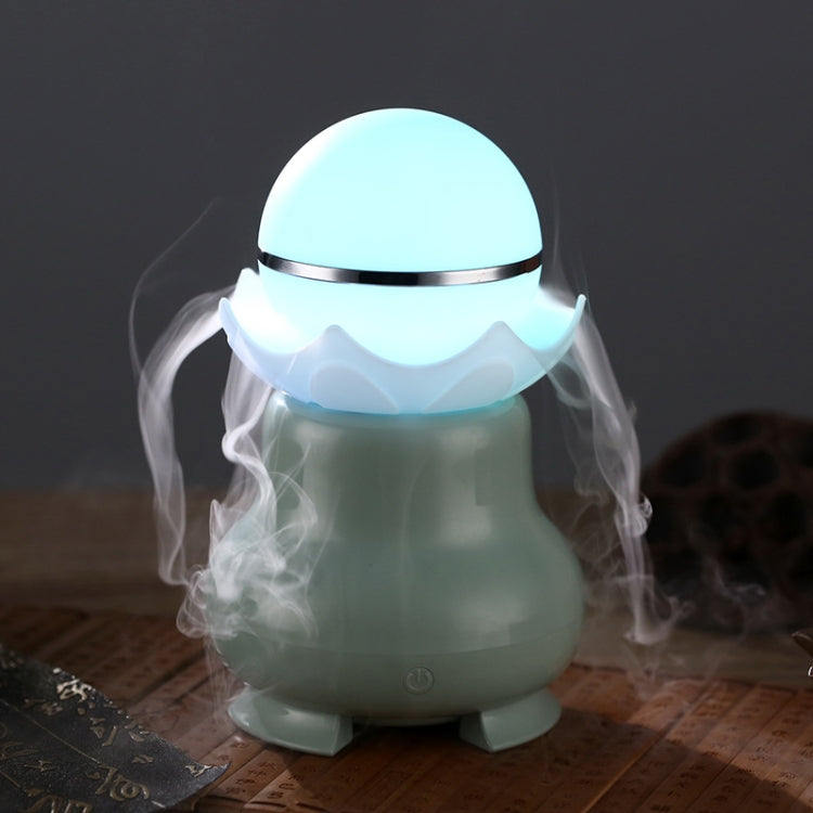 4W USB 충전 야간 발광 진주 초음파 아로마테라피 가습기 LED 컬러풀 라이트 포함, 가정/사무실용, 물탱크 용량: 95ml, DC 5V