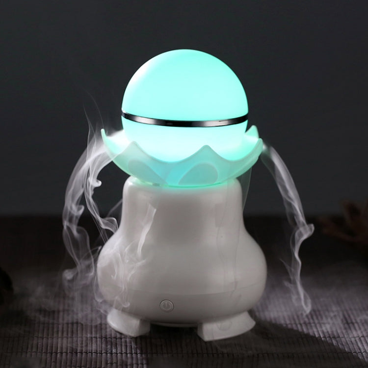 4W USB 충전 야간 발광 진주 초음파 아로마테라피 가습기 LED 컬러풀 라이트 포함, 가정/사무실용, 물탱크 용량: 95ml, DC 5V