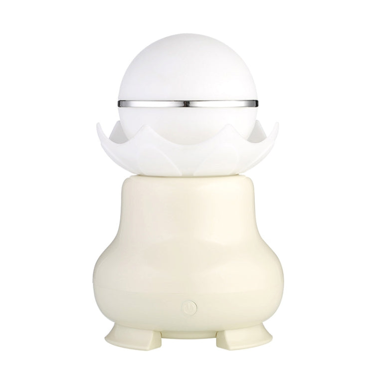 4W USB 충전 야간 발광 진주 초음파 아로마테라피 가습기 LED 컬러풀 라이트 포함, 가정/사무실용, 물탱크 용량: 95ml, DC 5V