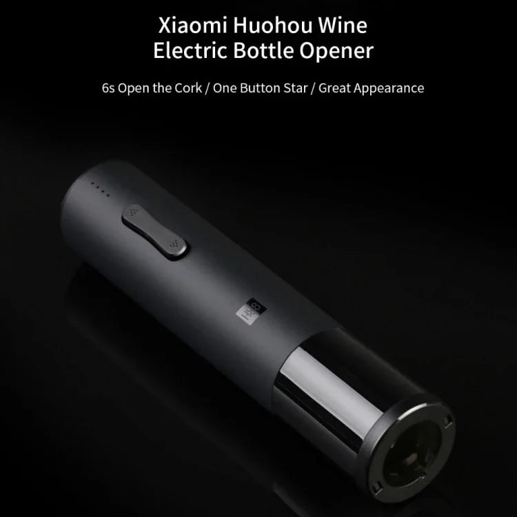 오리지널 Xiaomi Youpin Huohou 자동 와인 병 키트 전동 코르크 따개 및 포일 커터, 코르크 따개