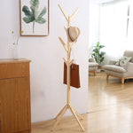 창의적 나무 모양 원목 바닥 모자걸이 옷걸이, 크기: 175x45x45cm, 175x45x45cm (다크 커피), 175x45x45cm (화이트), 175x45x45cm (우드)