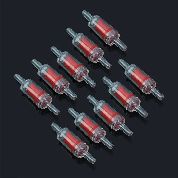 어항용 에어 펌프 인라인 체크 밸브 10개, 인터페이스: 4mm, 4mm