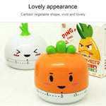 야채 주방 타이머 요리용 기계식 타이밍 도구 카운트다운 알람, 무작위 색상 배송, RB208