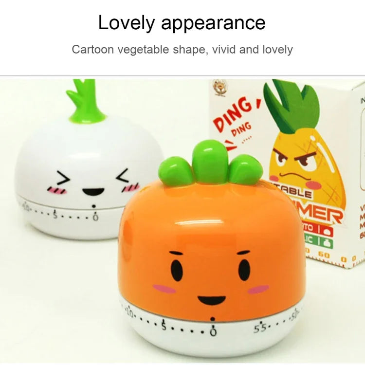 야채 주방 타이머 요리용 기계식 타이밍 도구 카운트다운 알람, 무작위 색상 배송, RB208