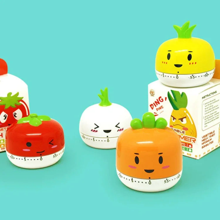 야채 주방 타이머 요리용 기계식 타이밍 도구 카운트다운 알람, 무작위 색상 배송, RB208