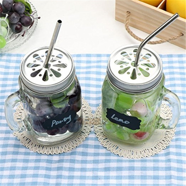 5pcs Reusable Stainless Steel Straight Drinking Straw + Cleaner Brush Set Kit,  215*8mm, 215*8mm (Straight)