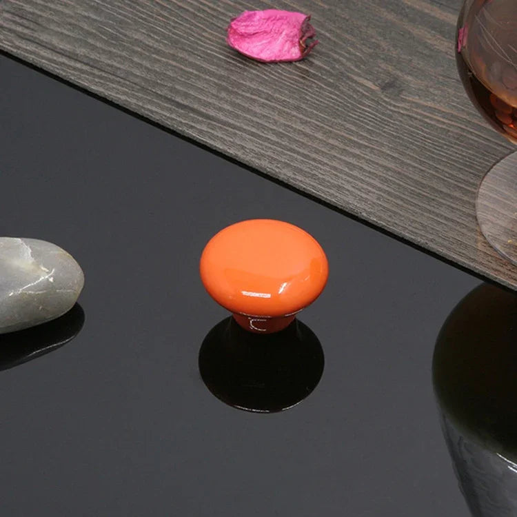 32mm 모던 문학 색상 유약 세라믹 캐비닛 서랍 핸들