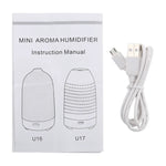 5W 캡슐형 미니 가습기 컬러 라이트 포함, 용량: 50ml, DC 5V, 캡슐형 가습기