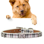 PU 가죽 뼈 디자인 반려동물 강아지 목걸이 반려동물 제품, 사이즈: S, 1.5 * 37cm, 사이즈: S