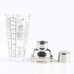 스테인리스 스틸 유리 칵테일 셰이커 도구 밀크티 컵 스케일 포함, 용량: 450ml, 450ml 칵테일 셰이커