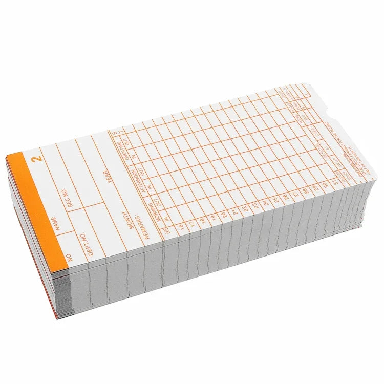 90개입 종이 출퇴근 카드, 종이 출퇴근 카드