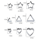 24개 세트 스테인리스 DIY 쿠키 비스킷 몰드 기하학 베이킹 도구 (팔각형), HC4340A, HC4340B, HC4340C