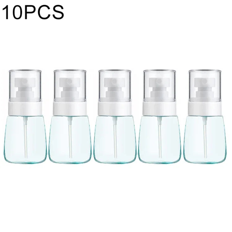 10개입 휴대용 리필 가능한 플라스틱 미세 안개 향수 스프레이 병 투명 빈 스프레이 병, 30ml, 30ml