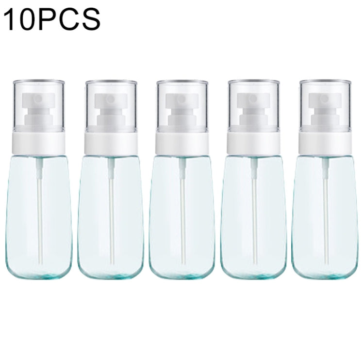 10개입 휴대용 리필 가능한 플라스틱 미세 안개 향수 스프레이 병 투명 빈 스프레이 병, 60ml, 60ml