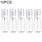 10개입 휴대용 리필 가능한 플라스틱 미세 안개 향수 스프레이 병 투명 빈 스프레이 병, 60ml, 60ml