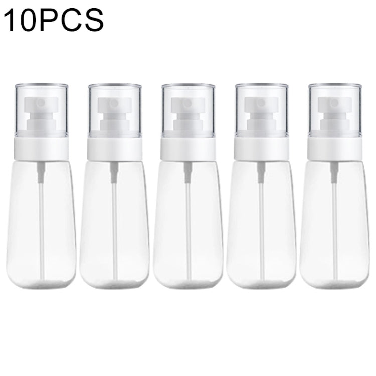 10개입 휴대용 리필 가능한 플라스틱 미세 안개 향수 스프레이 병 투명 빈 스프레이 병, 60ml, 60ml