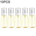 10개입 휴대용 리필 가능한 플라스틱 미세 안개 향수 스프레이 병 투명 빈 스프레이 병, 60ml, 60ml