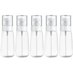10개 휴대용 리필 가능한 플라스틱 미세 미스트 향수 스프레이 병 투명 빈 스프레이 병, 80ml, 80ml